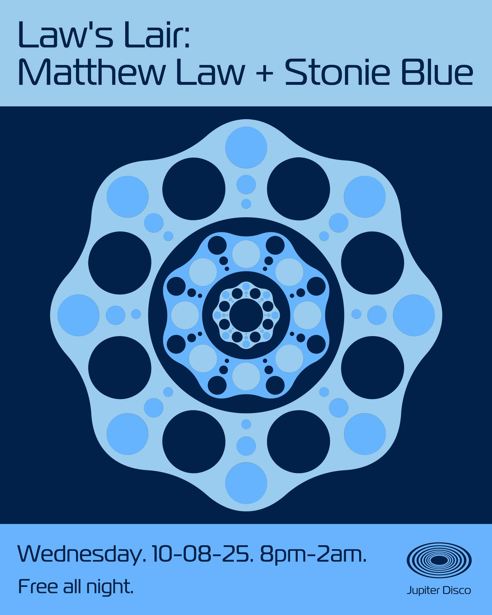 Law's Lair: Matthew Law Stonie Blue at Jupiter Disco, New York City