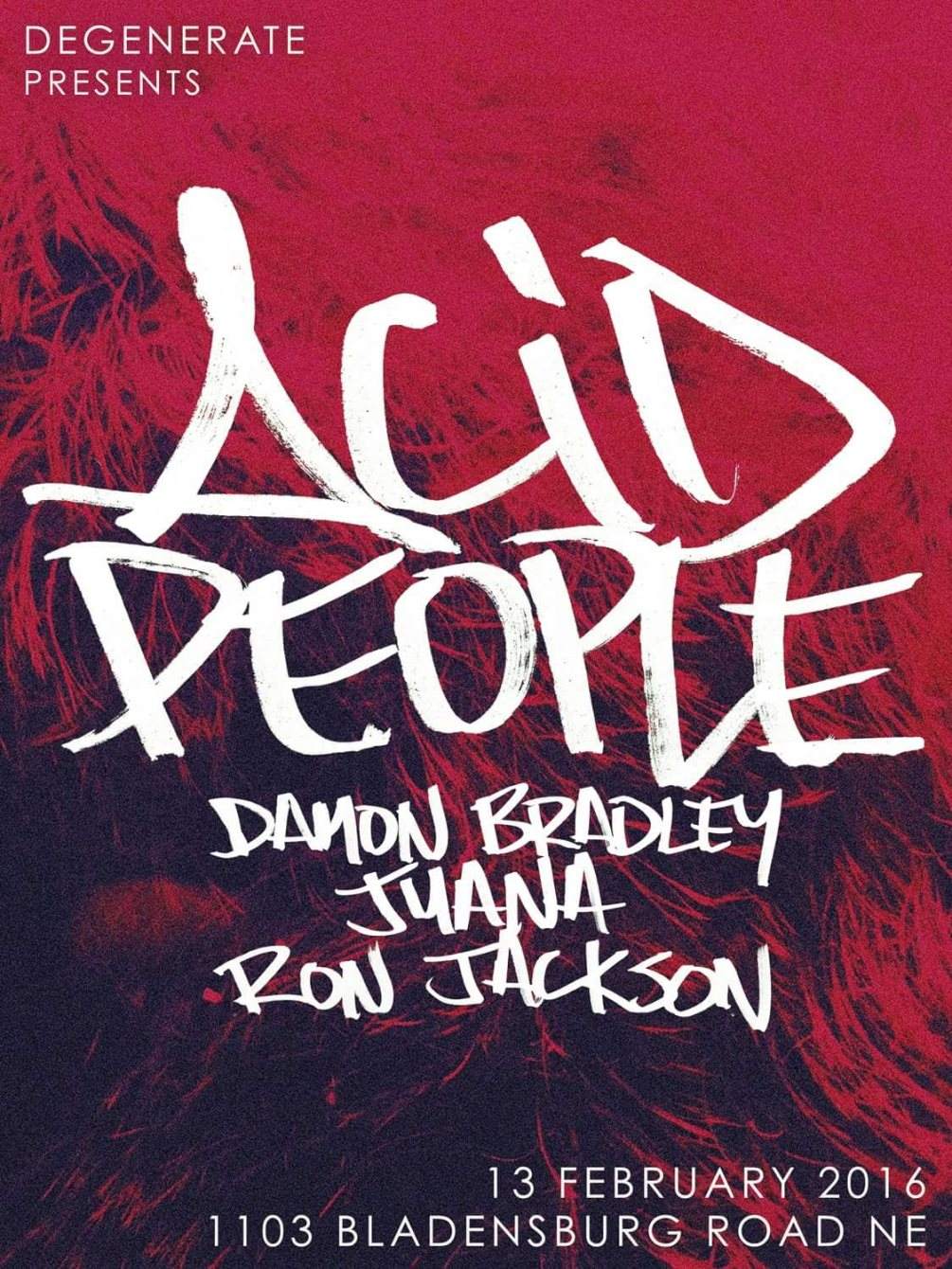Acid People - フライヤー表