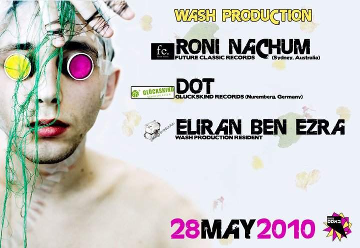 Wash Productions: Roni Nachum - フライヤー表