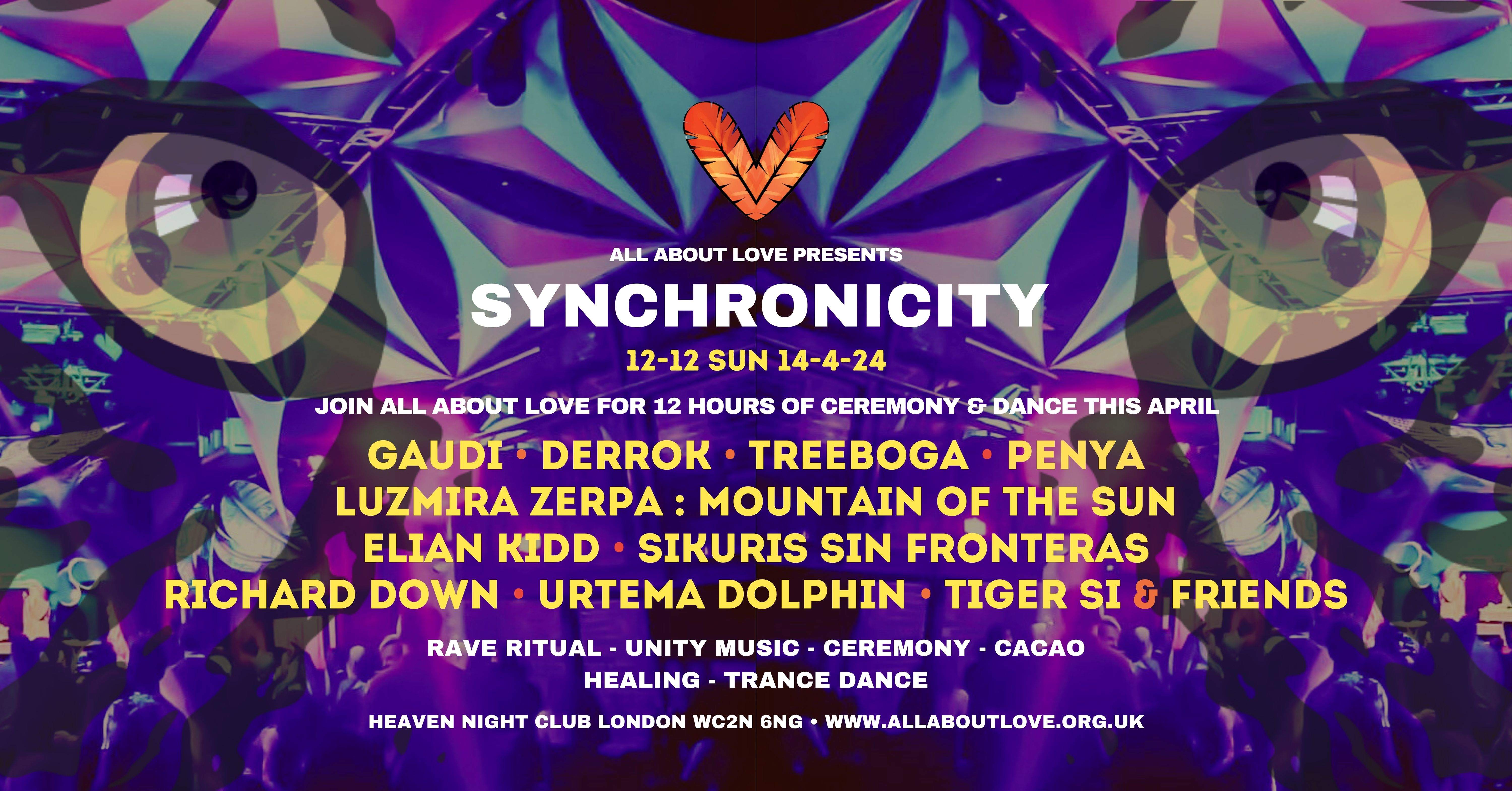 All About Love presents Synchronicity 'Rave Ritual' - Página frontal