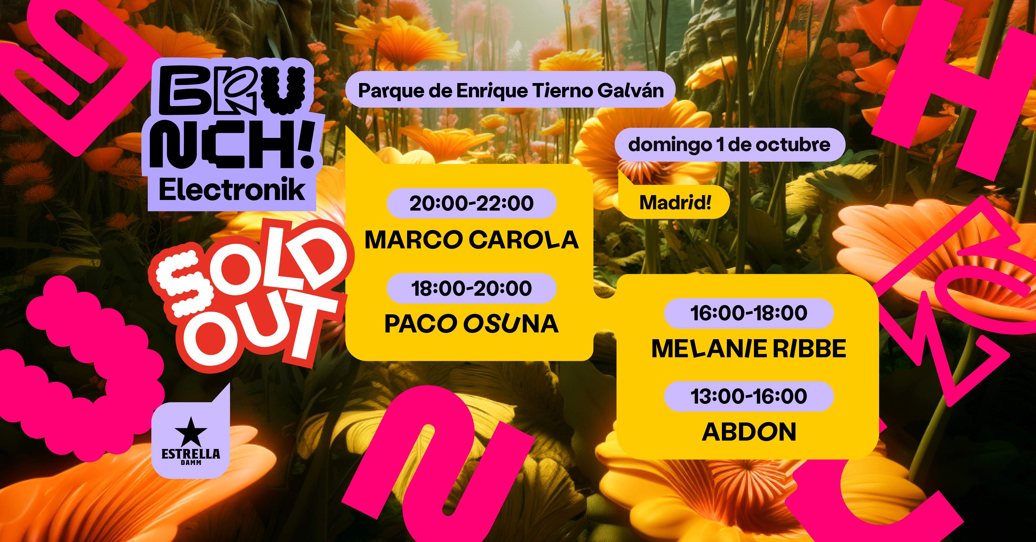 *SOLD OUT* Brunch Electronik Madrid #11: Marco Carola, Paco Osuna ...