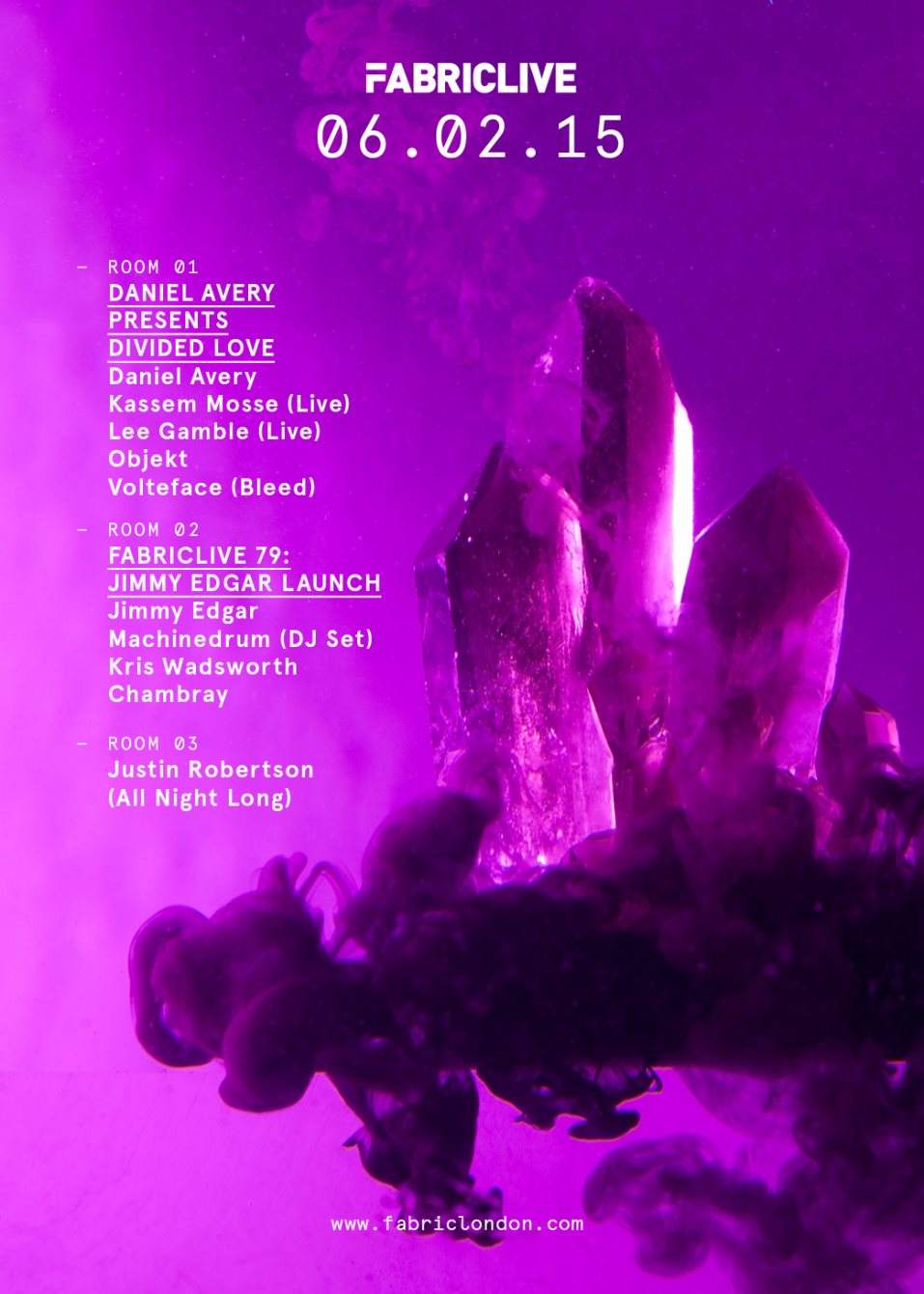 Fabriclive: Daniel Avery presents Divided Love & Jimmy Edgar Fabriclive 79 Launch - Página frontal