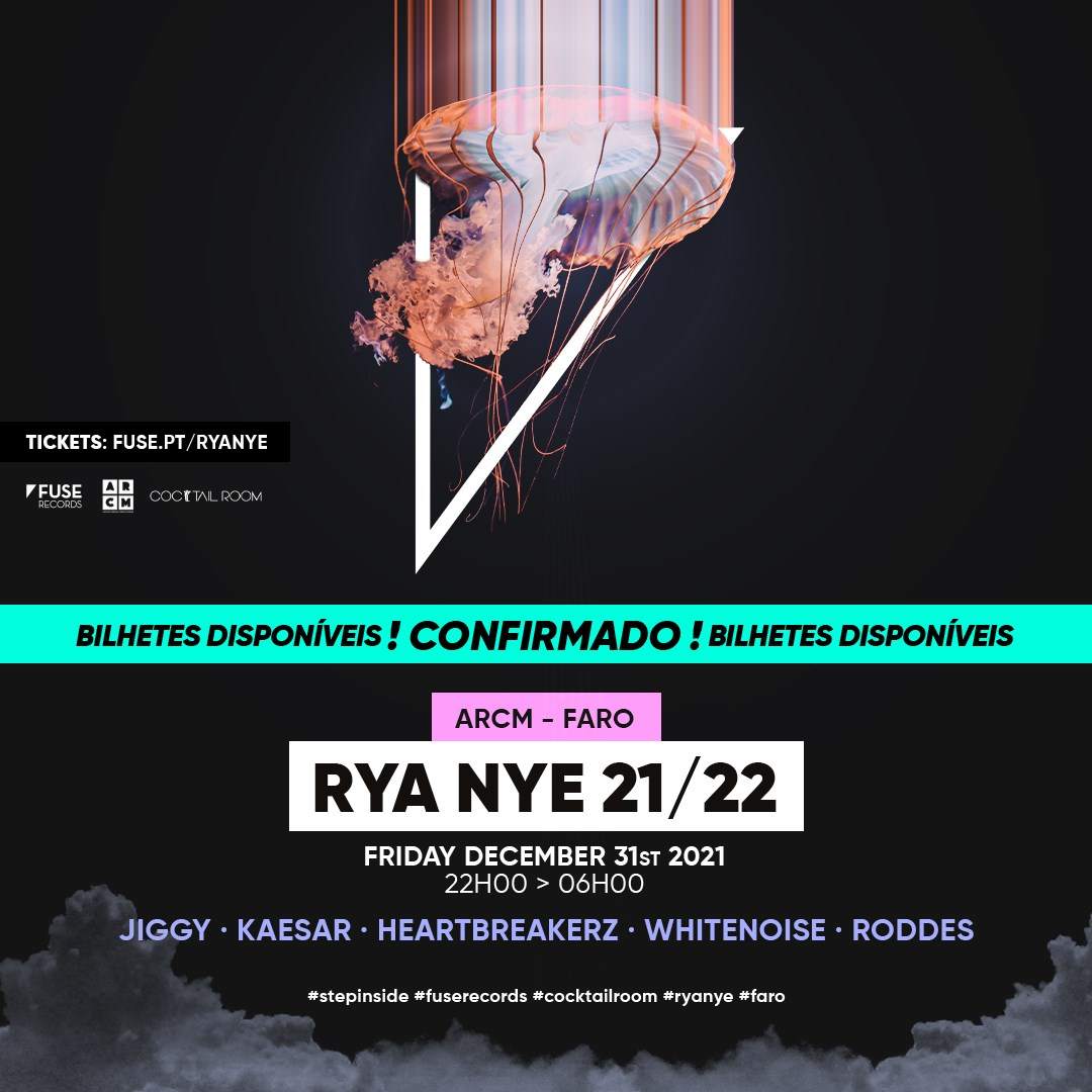 [CANCELLED] Fuse Records & Cocktail Room: RYA NYE 21/22 - フライヤー表