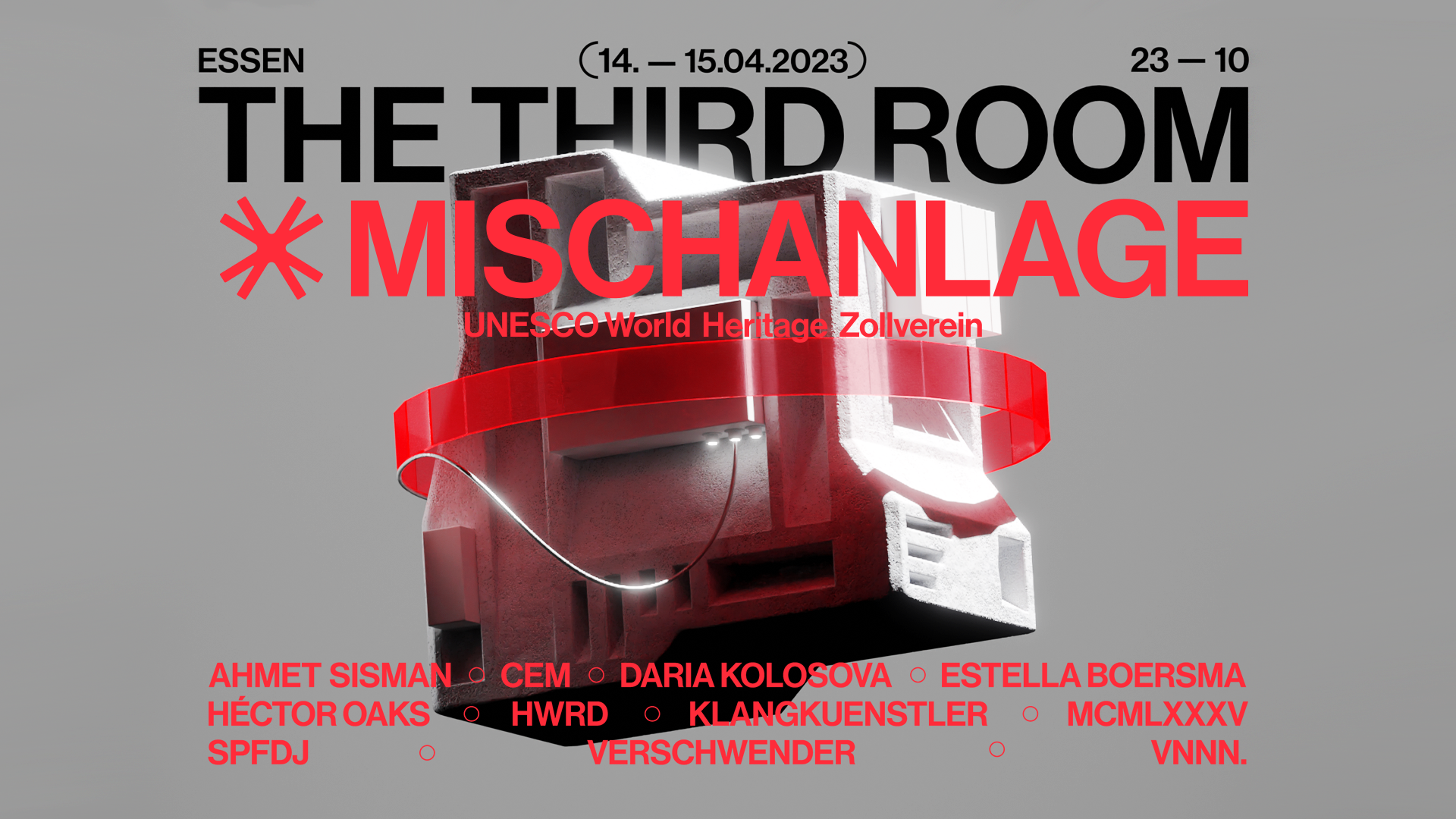 The Third Room x Mischanlage - フライヤー表