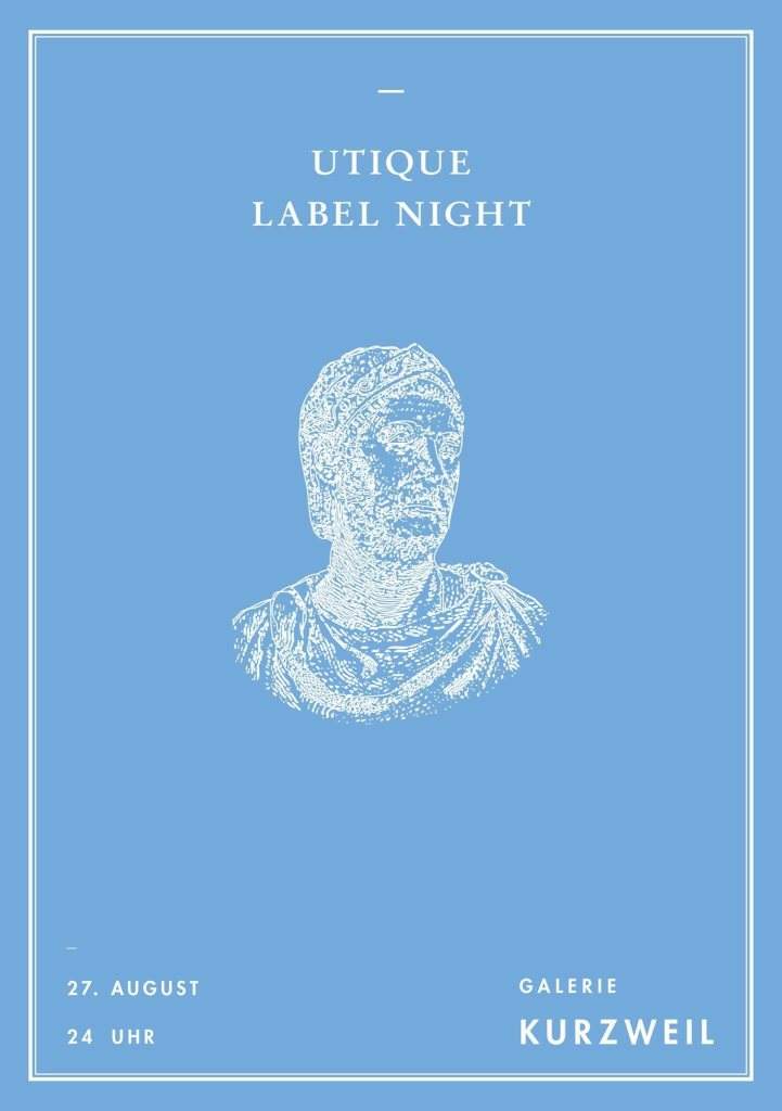 Utique Label Night - フライヤー表