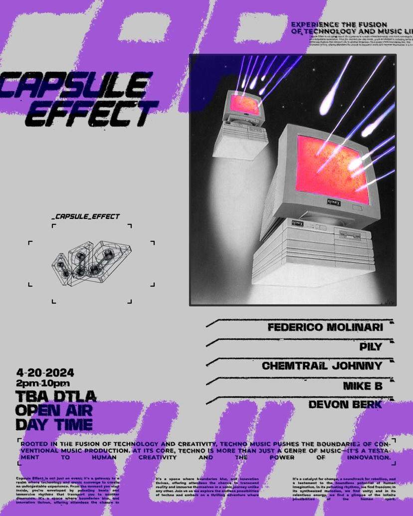 *DAYTIME OPEN-AIR 4/20* presented by Capsule Effect - フライヤー表