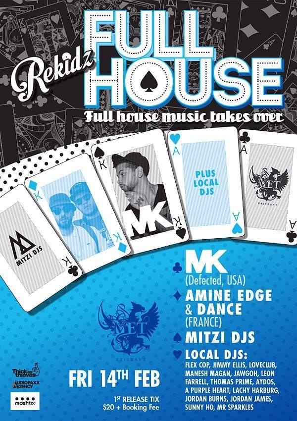 Rekidz Full House feat. MK - フライヤー表