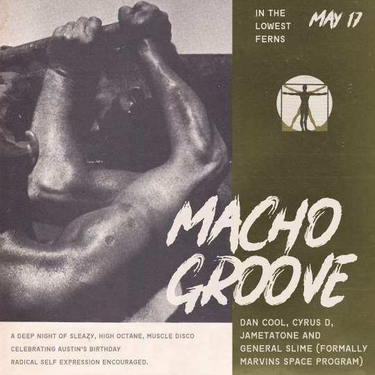 Macho Groove In The Lowest Ferns - フライヤー表