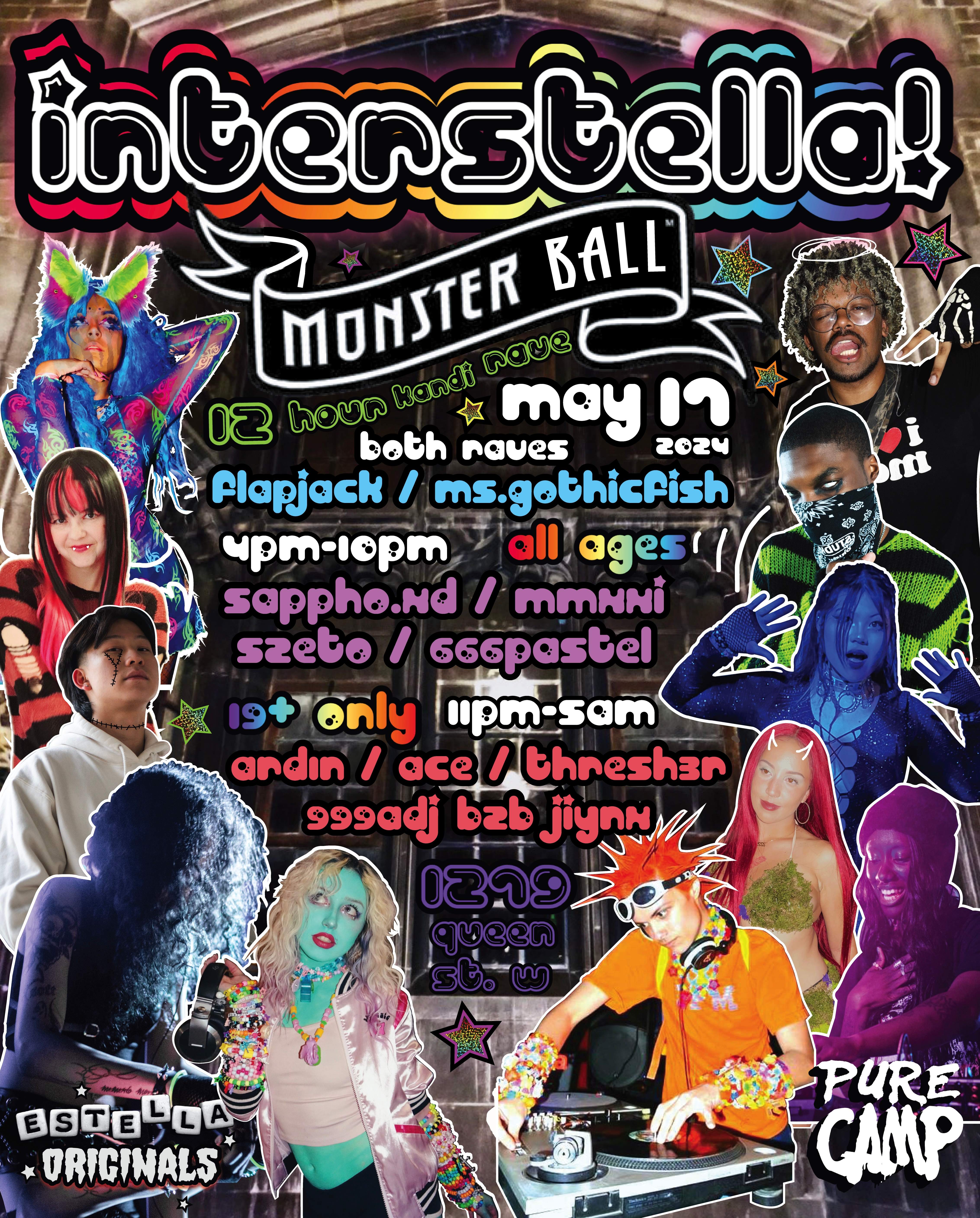 Interstella: Monster Ball / 12 Hour Rave - フライヤー裏
