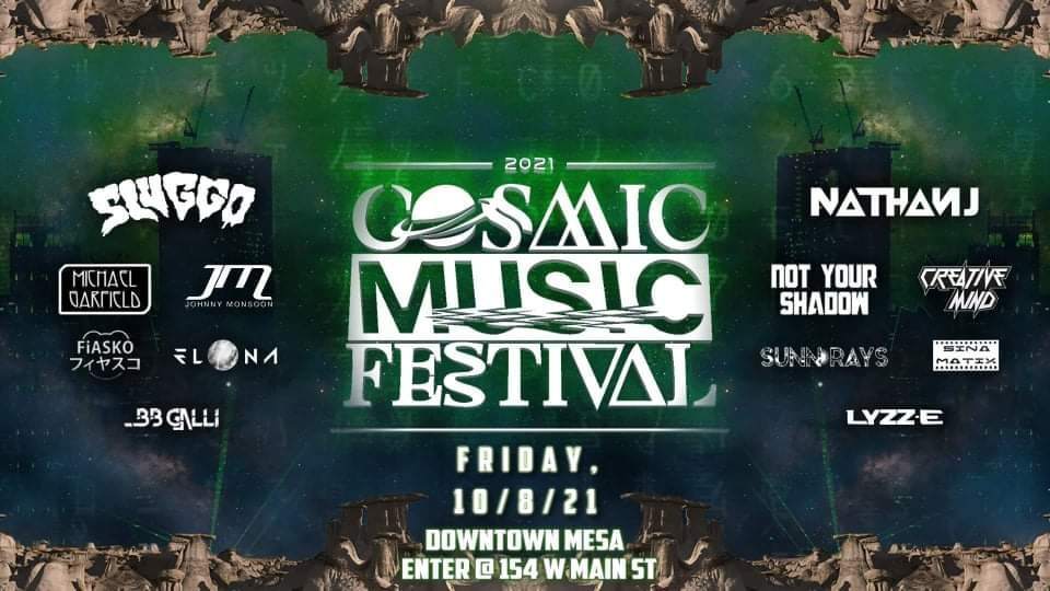 Cosmic Music Festival - Página trasera