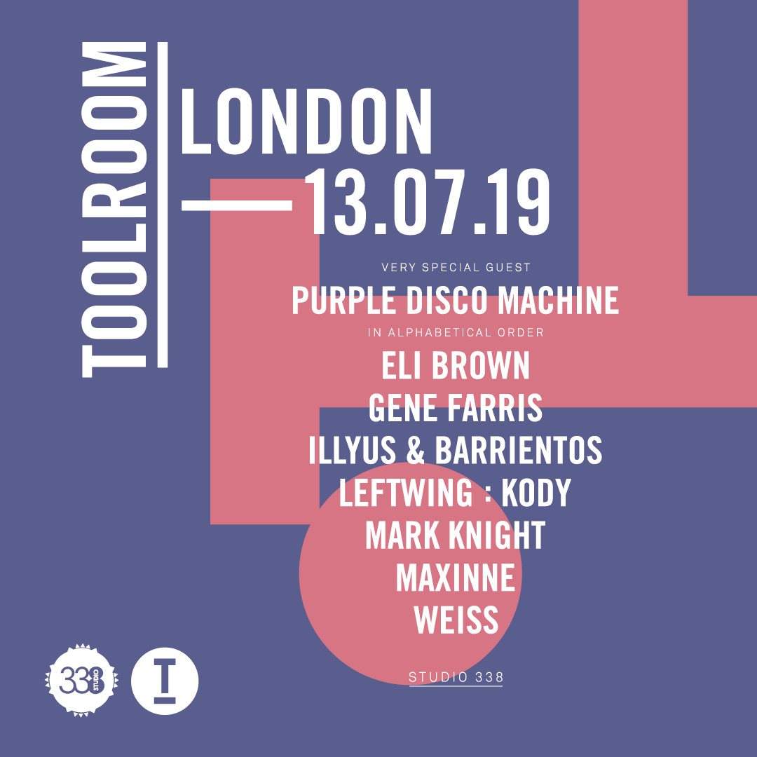 Toolroom London Summer Party at Studio 338 - フライヤー裏