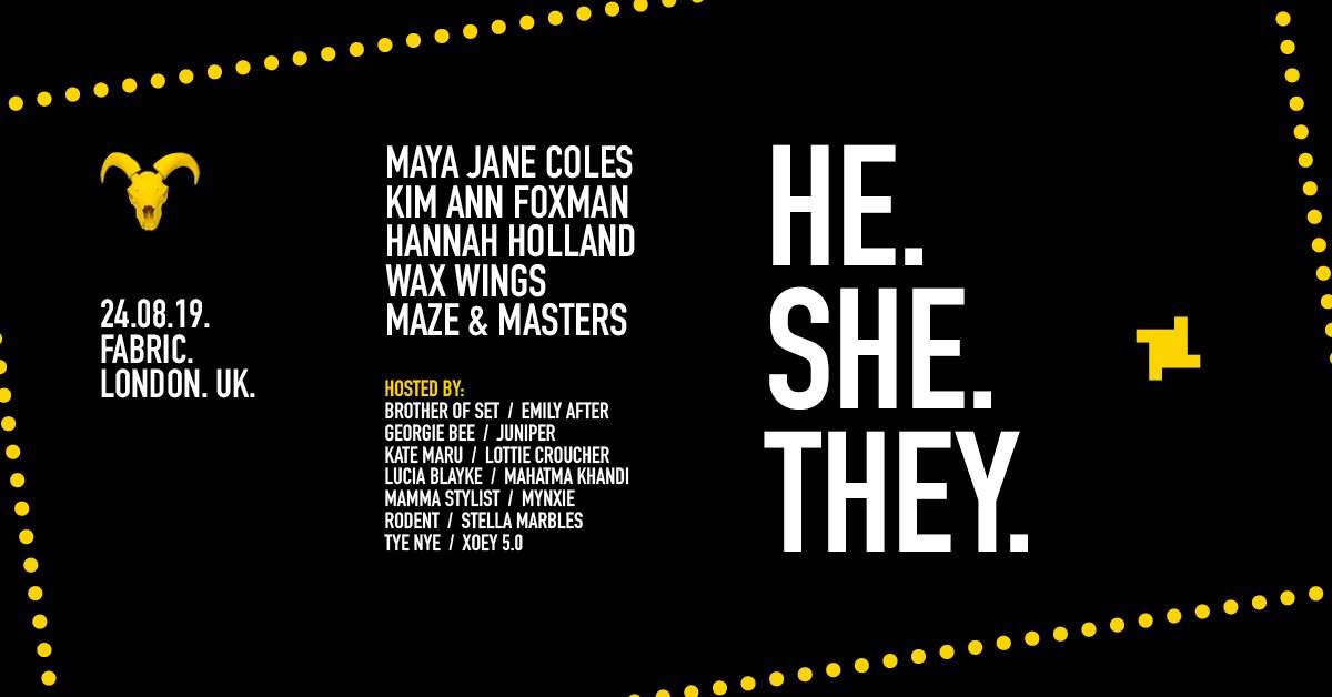 He.She.They with Maya Jane Coles, Kim Ann Foxman & Hannah Holland - Página frontal