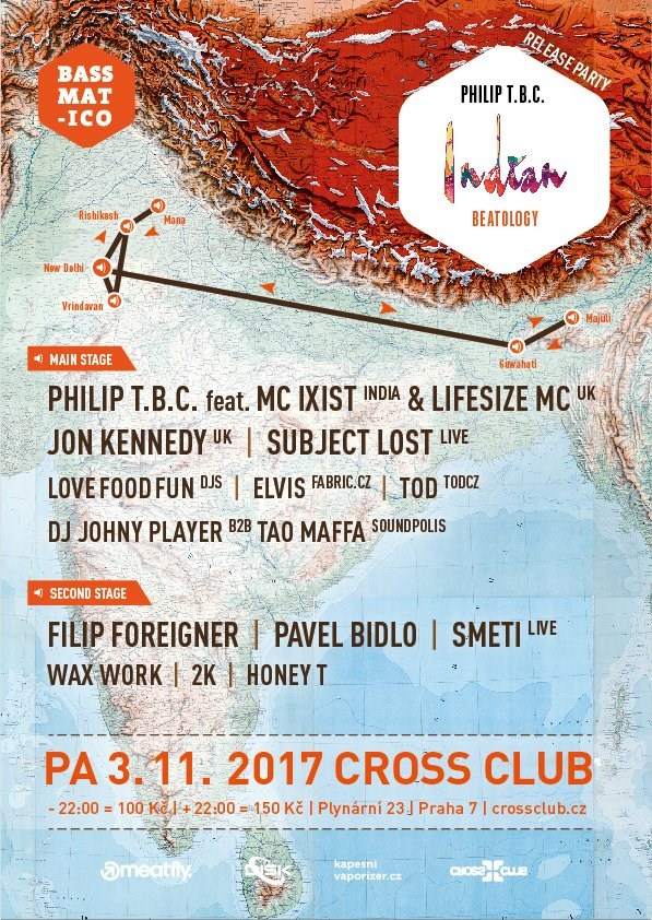 Bassmatico 'Indian Beatology Release Party' with Philip TBC - Página frontal