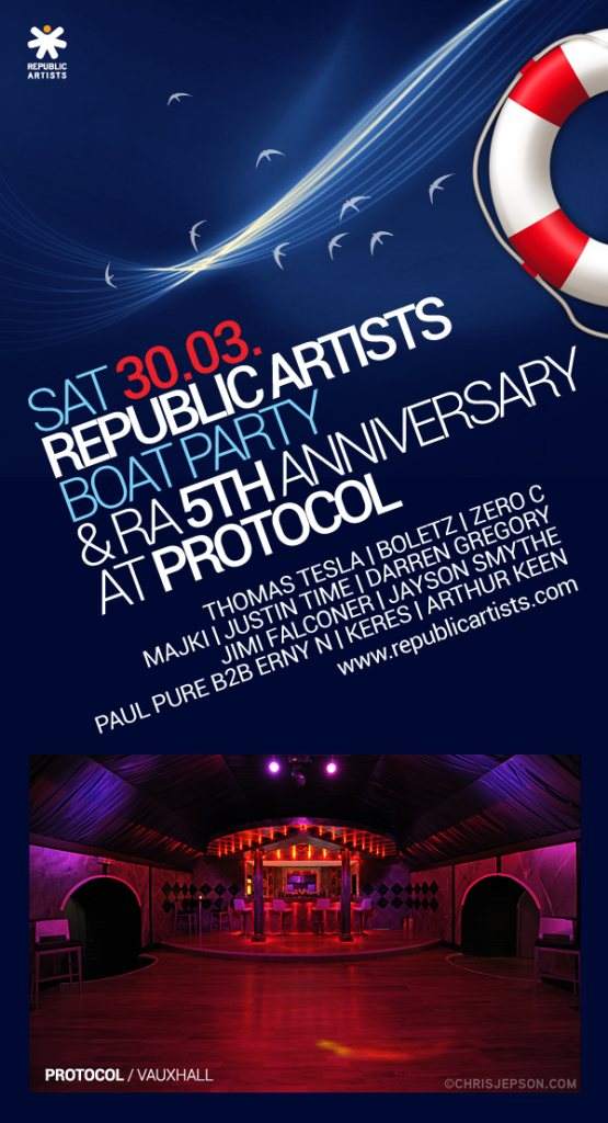 Republic Artists 5th Anniversary - Página trasera