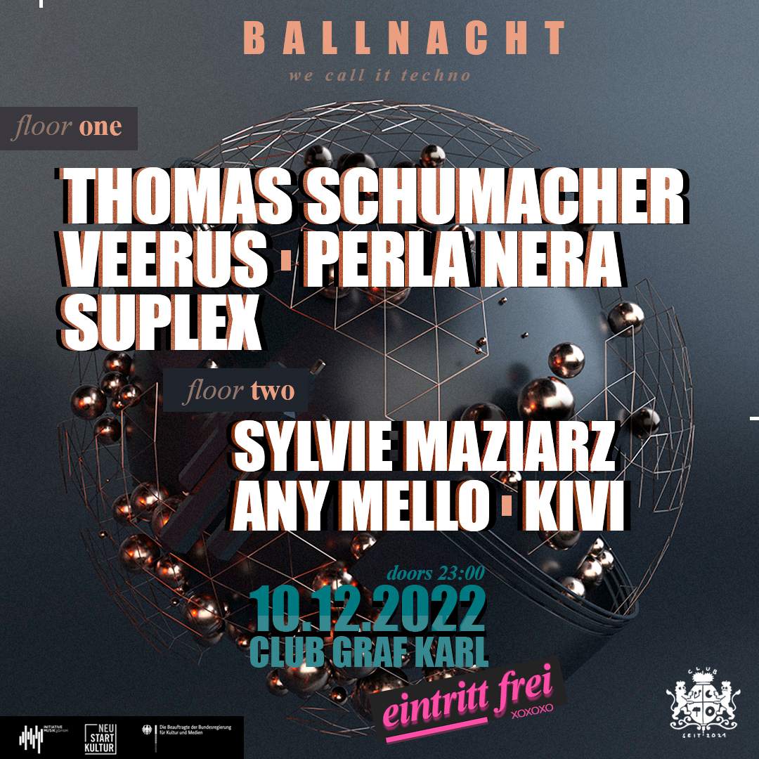Karl's Ballnacht with Thomas Schumacher, Veerus uvm - フライヤー表