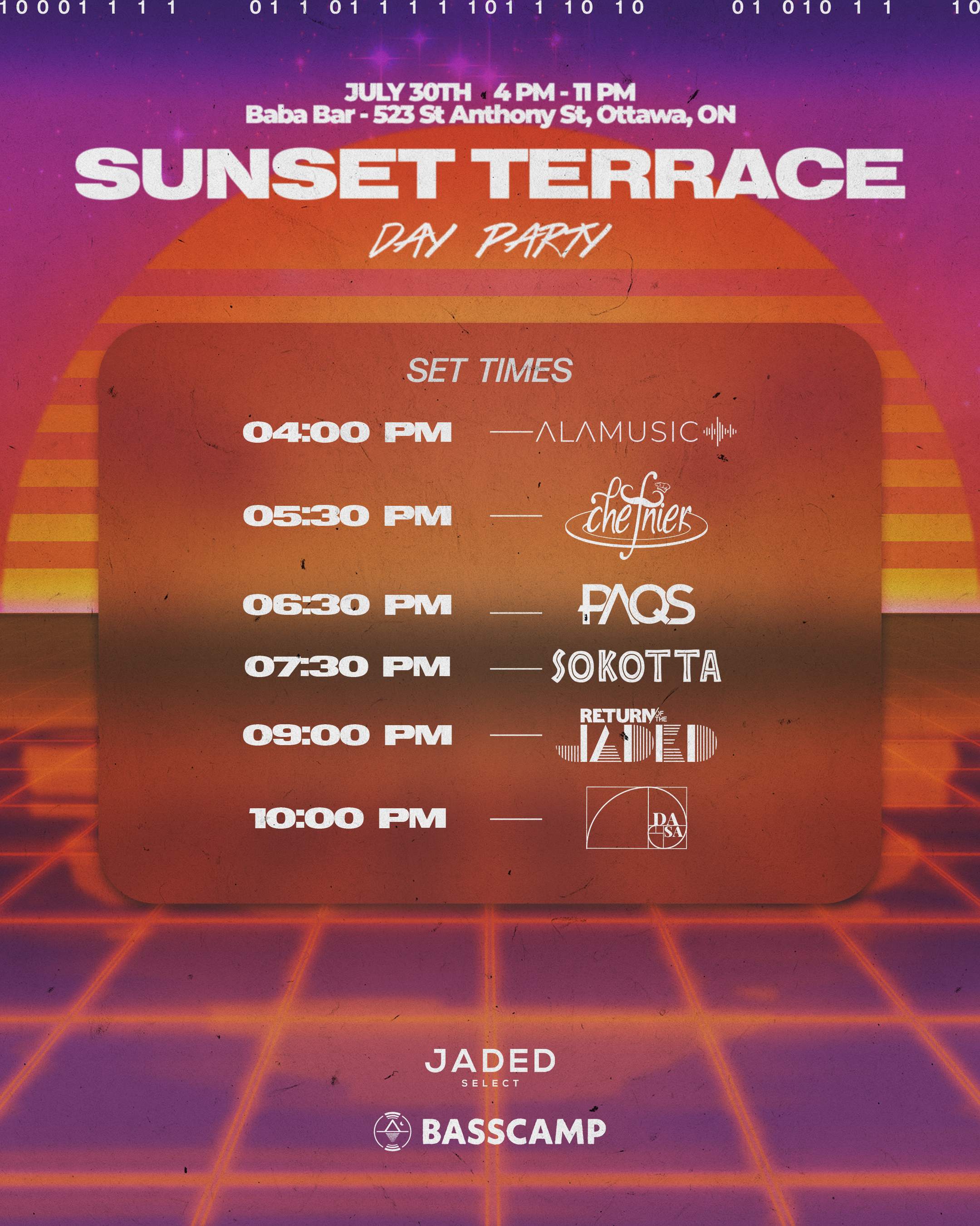 Rooftop Terrace: Day Party - フライヤー裏