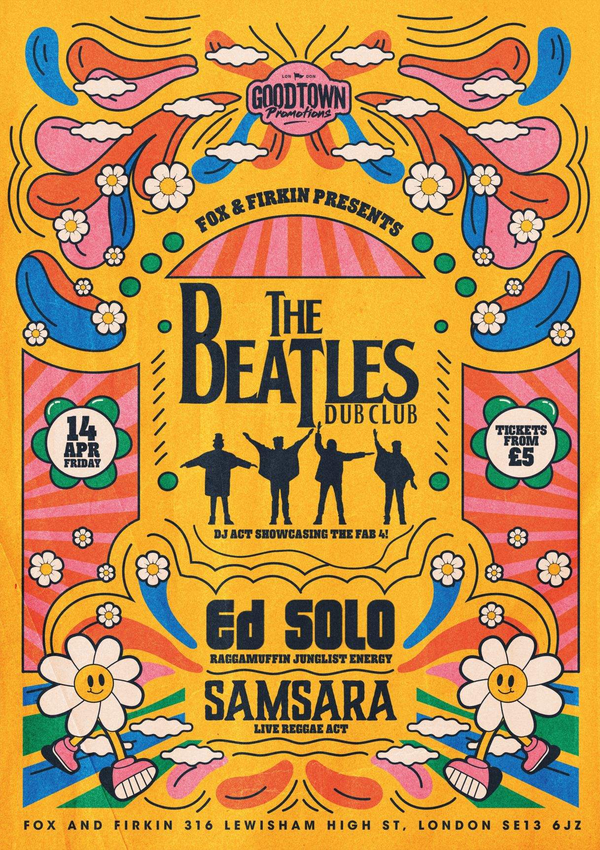 The Beatles Dub Club, Ed Solo and Samsara (Live) at The Fox and Firkin,  London