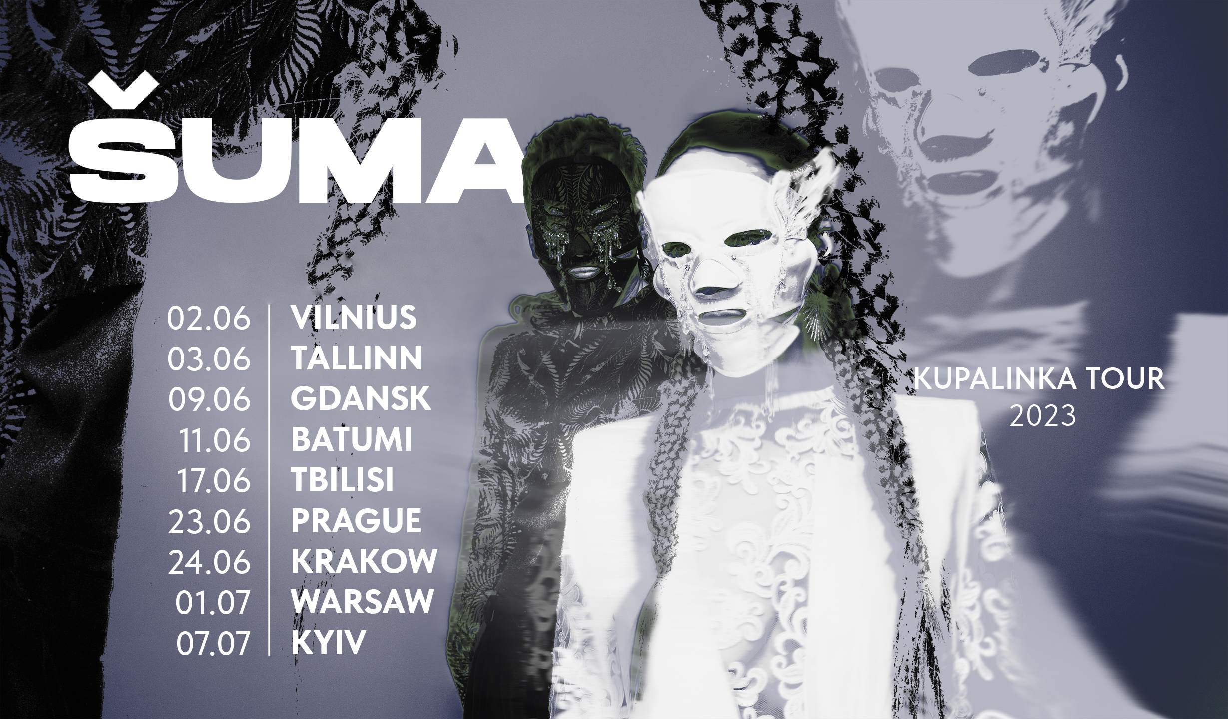 ŠUMA / Kupalinka tour 2023 - フライヤー表