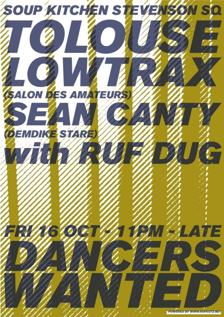 Dancers Wanted / Salon Des Amateurs Special feat. Toulouse Lowtrax & Sean Canty - Página frontal
