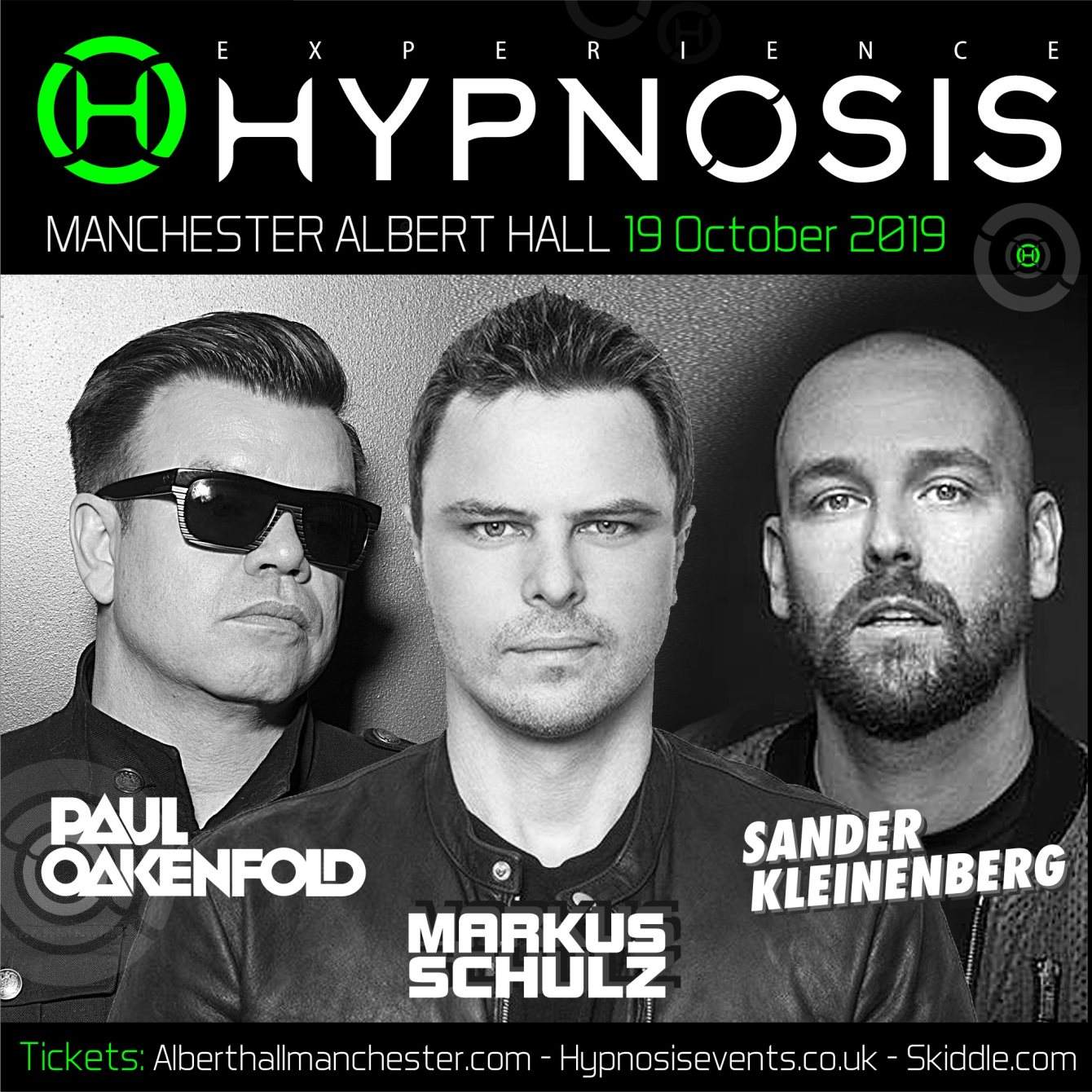 HYPNOSIS 30TH ANNIVERSARY: PAUL OAKENFOLD AND MARKUS SCHULZ - フライヤー表