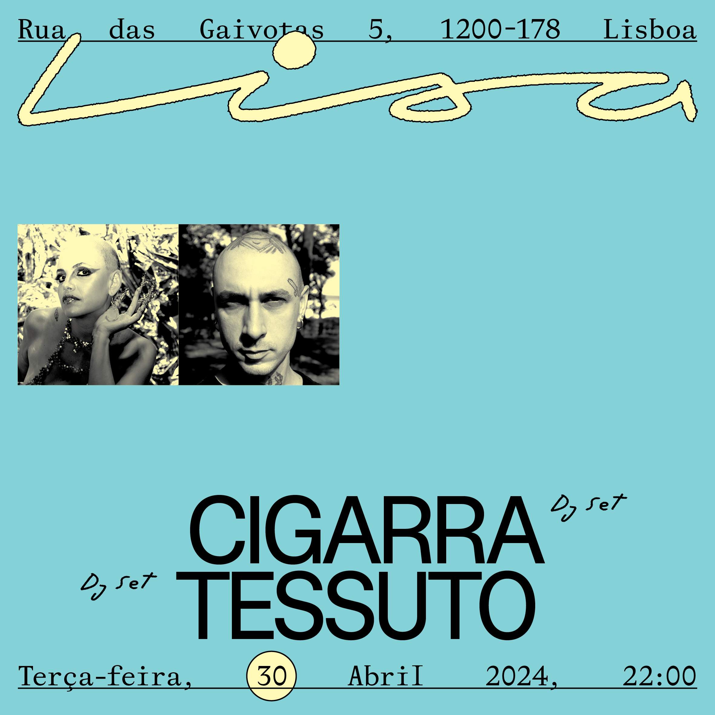Cigarra + Tessuto - フライヤー表