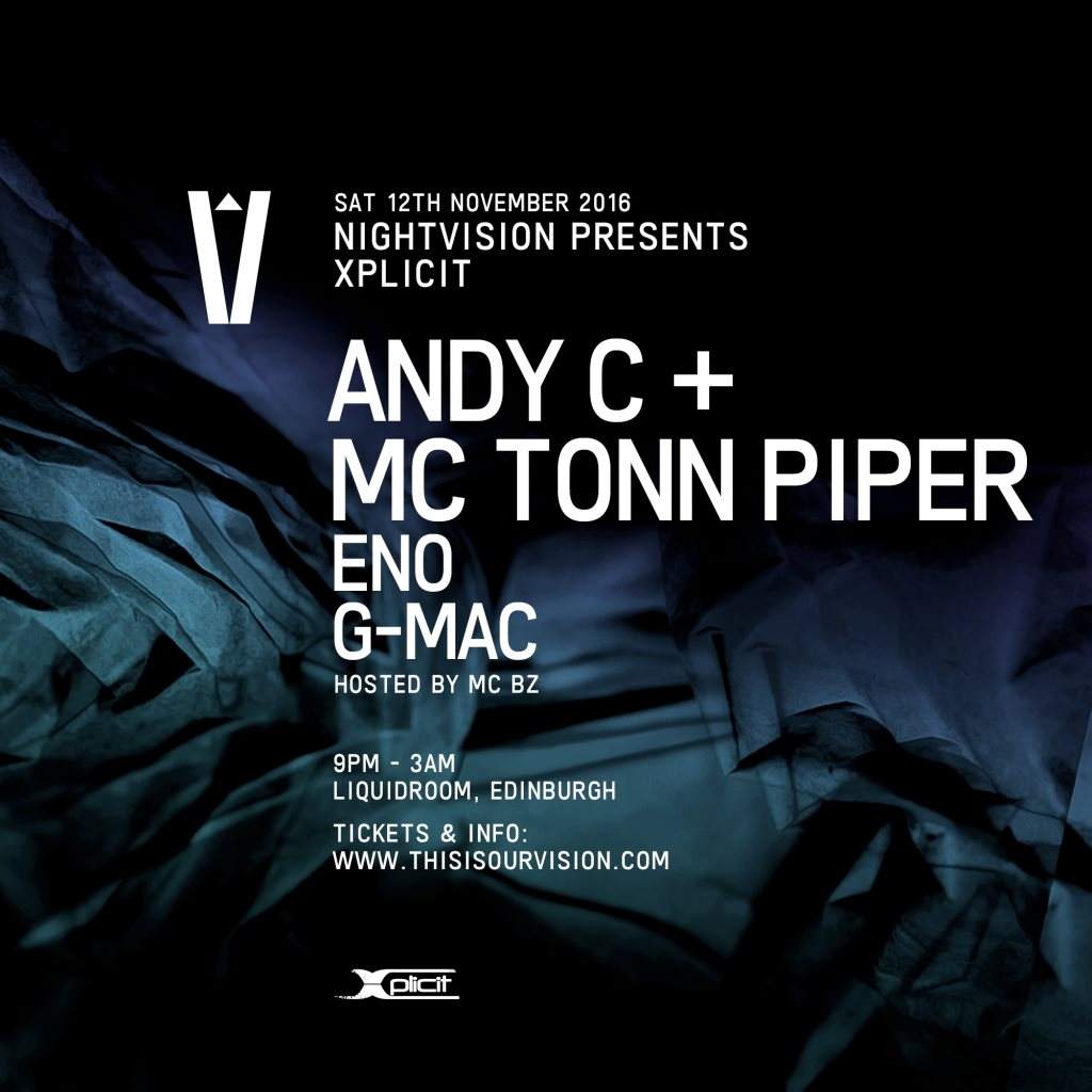 Nightvision presents Xplicit with Andy C MC Tonn Piper - Página frontal