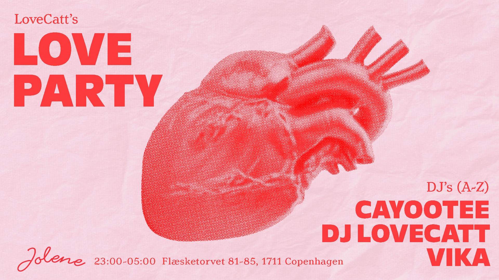 Love Party ❤ w/ DJ Lovecatt, Cayootee & Vika - フライヤー表