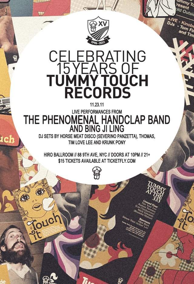 Tummy Touch 15 Year Birthday Party - Página frontal