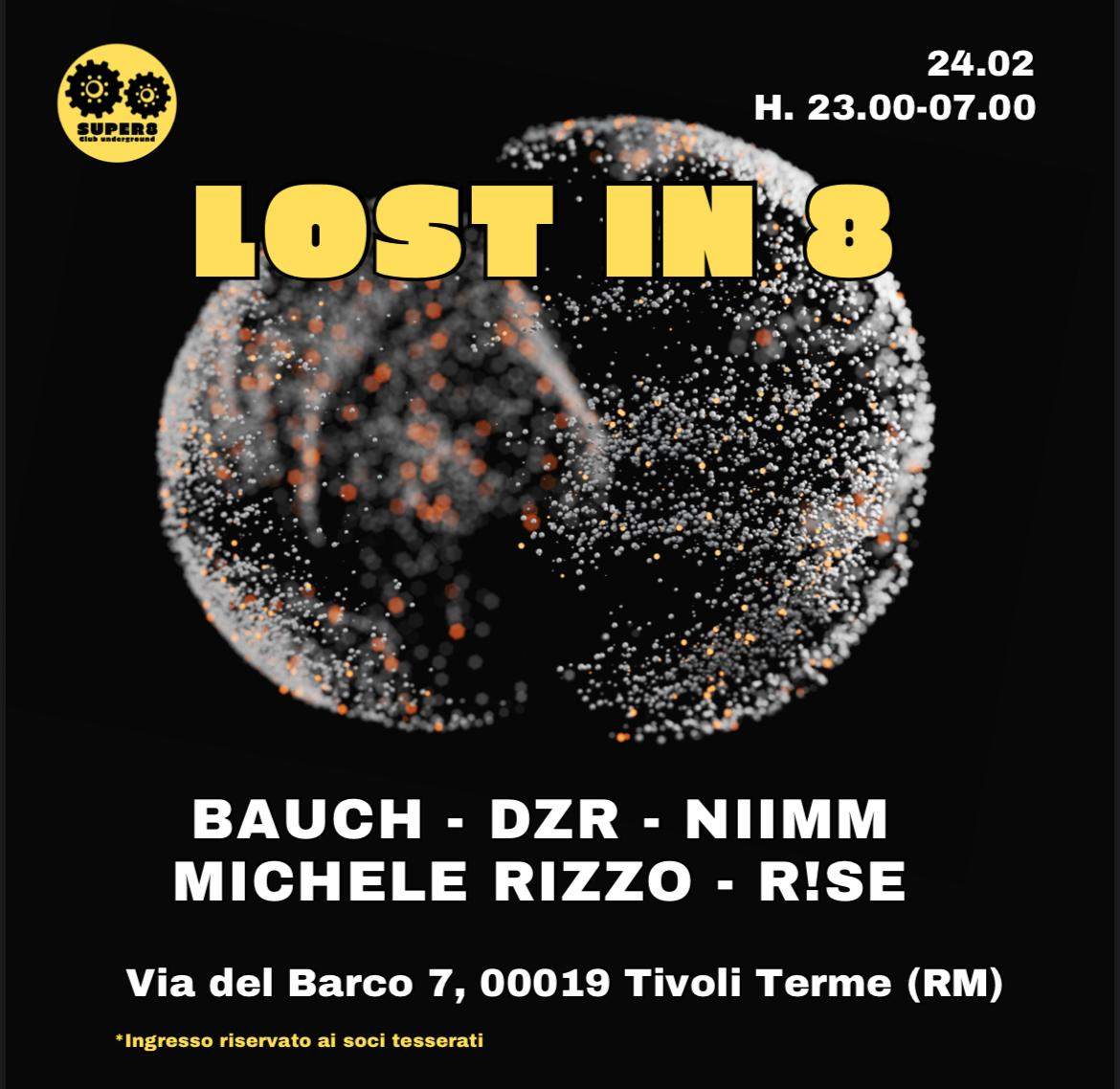 Lost in 8 at TBA Super 8 Club via del barco 7 00019 Tivoli