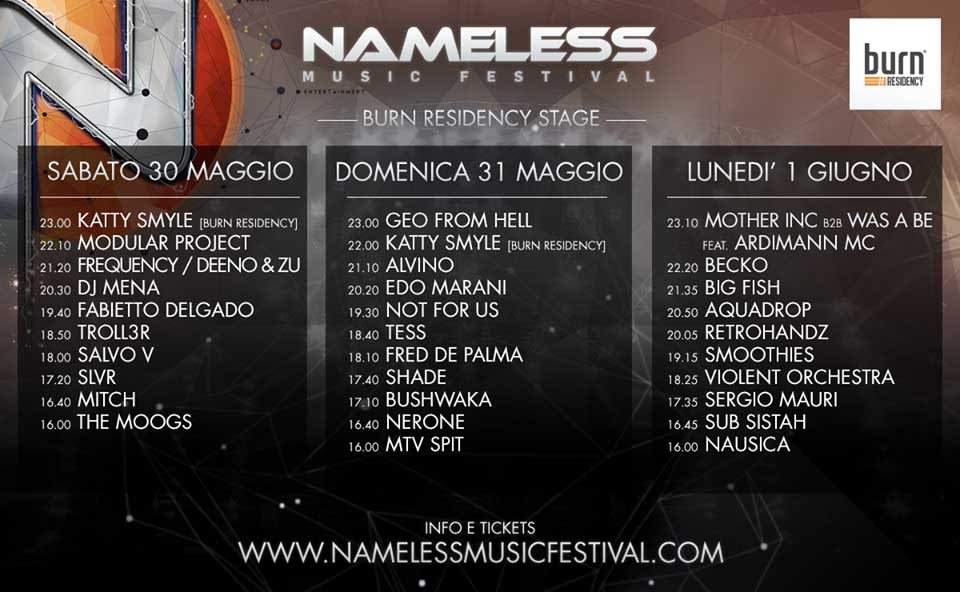 Nameless Festival - Página trasera