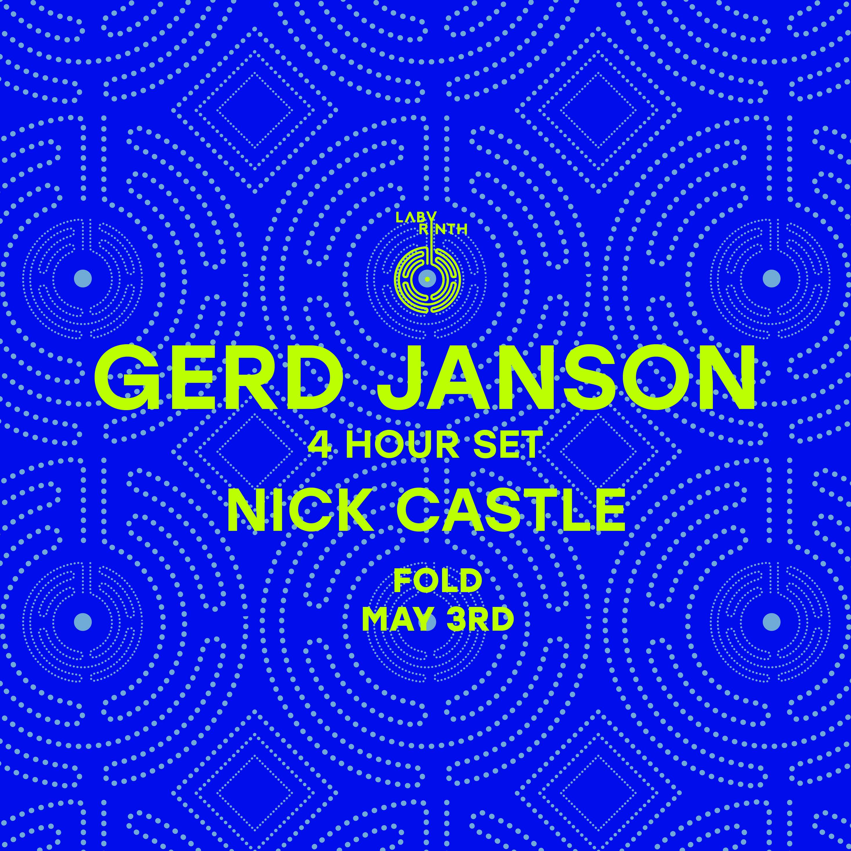 Labyrinth presents: Gerd Janson 4 Hour Set & Nick Castle - フライヤー表
