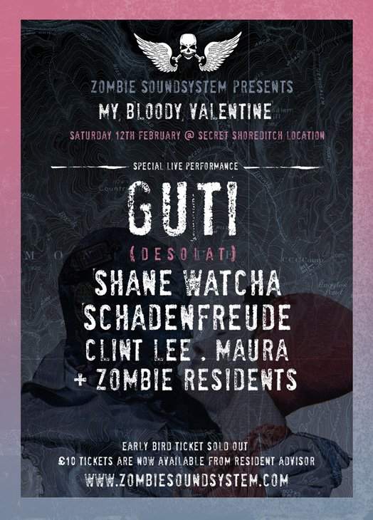 Zombie Soundsystem presents 'My Bloody Valentine' with Guti - Página trasera