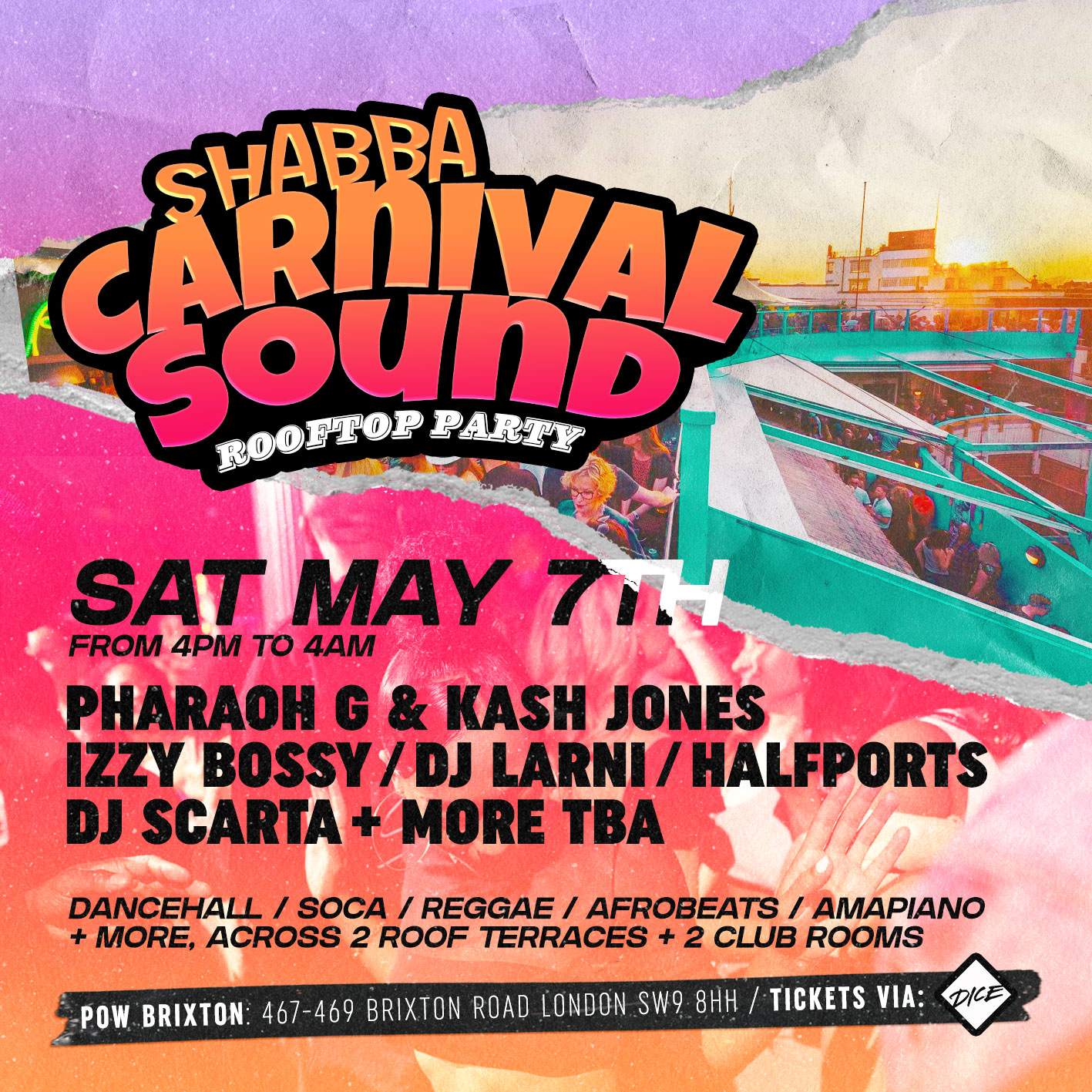 Carnival Sound Summer Rooftop Party at The Prince of Wales, London