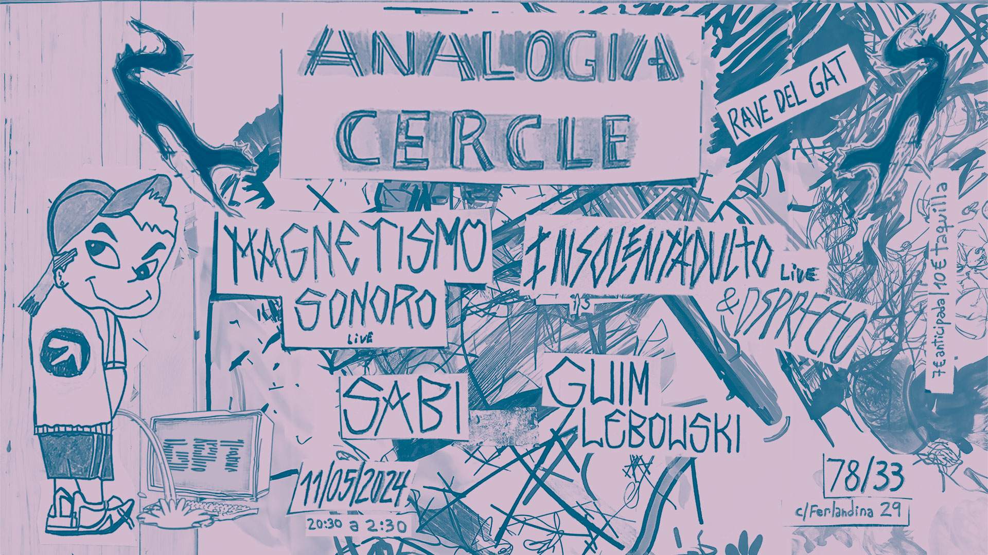 Rave del Gat: Insolentadulto & Dsprfcto live + Magnetismo Sonoro live ...