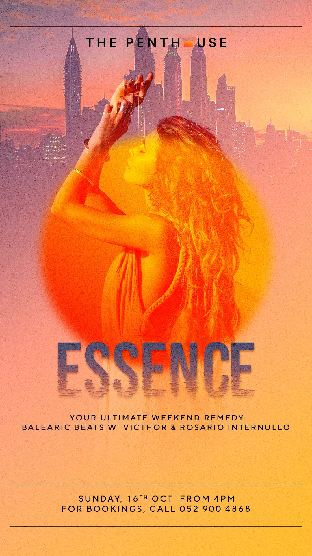 The Penthouse presents Essence with Rosario Internullo & VICTHOR - フライヤー表