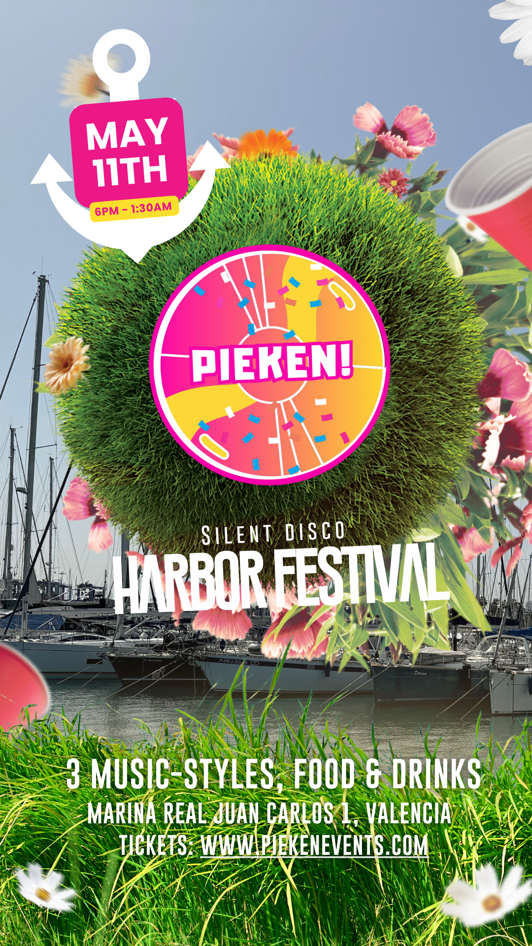 PIEKEN! Harbor Festival Valencia - フライヤー表