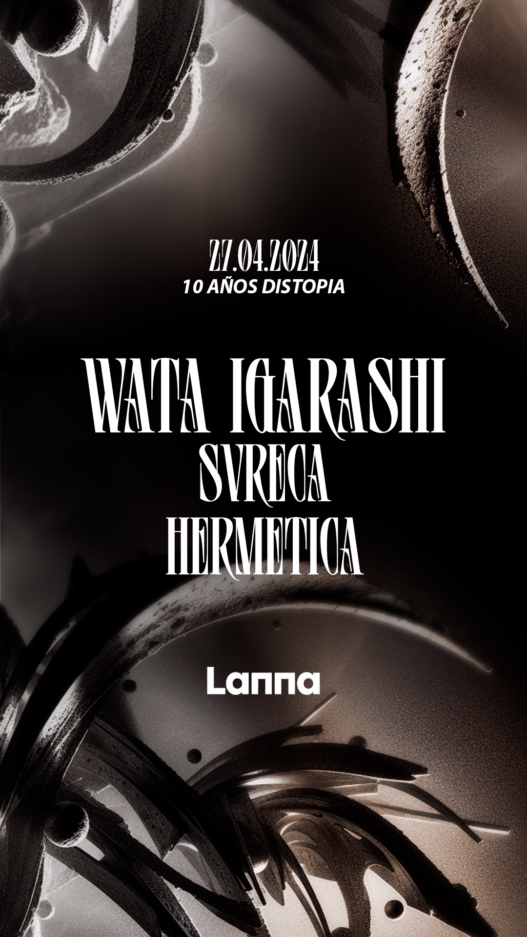 Lanna Club presenta Wata Igarashi, Svreca, HERMÉTICA - Página frontal