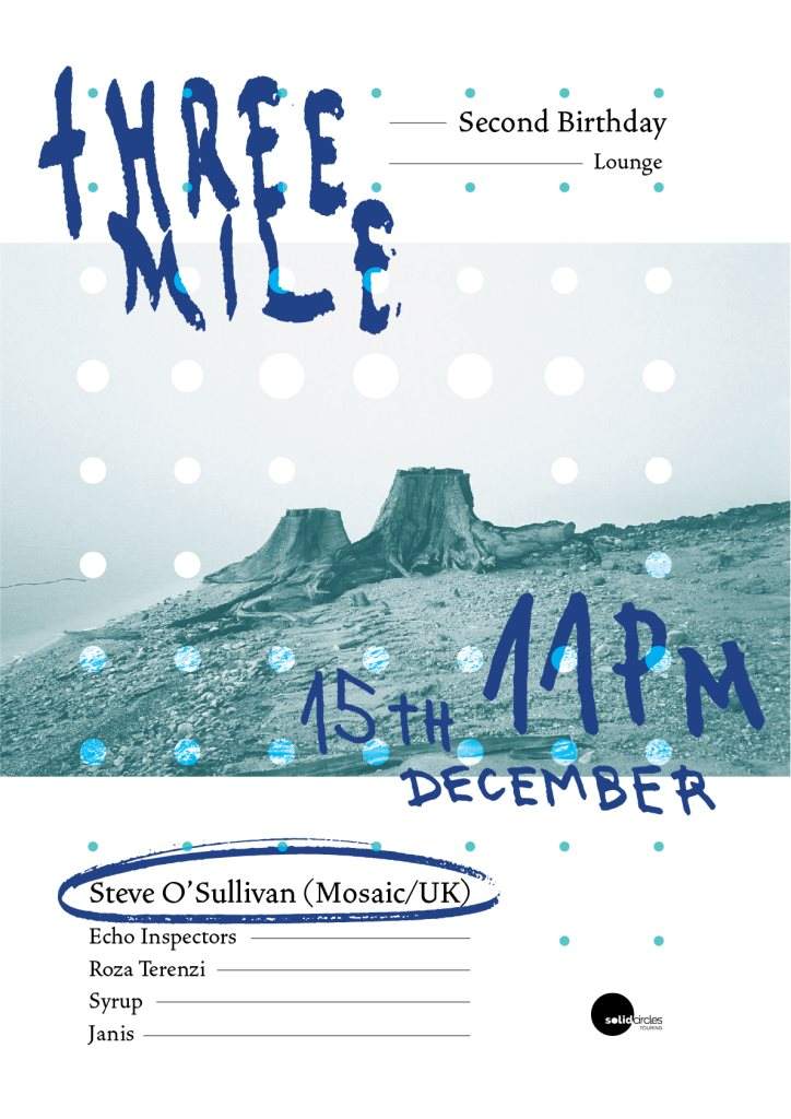Three Mile: 2nd Birthday with Steve O'Sullivan (Mosaic/UK) - Página frontal