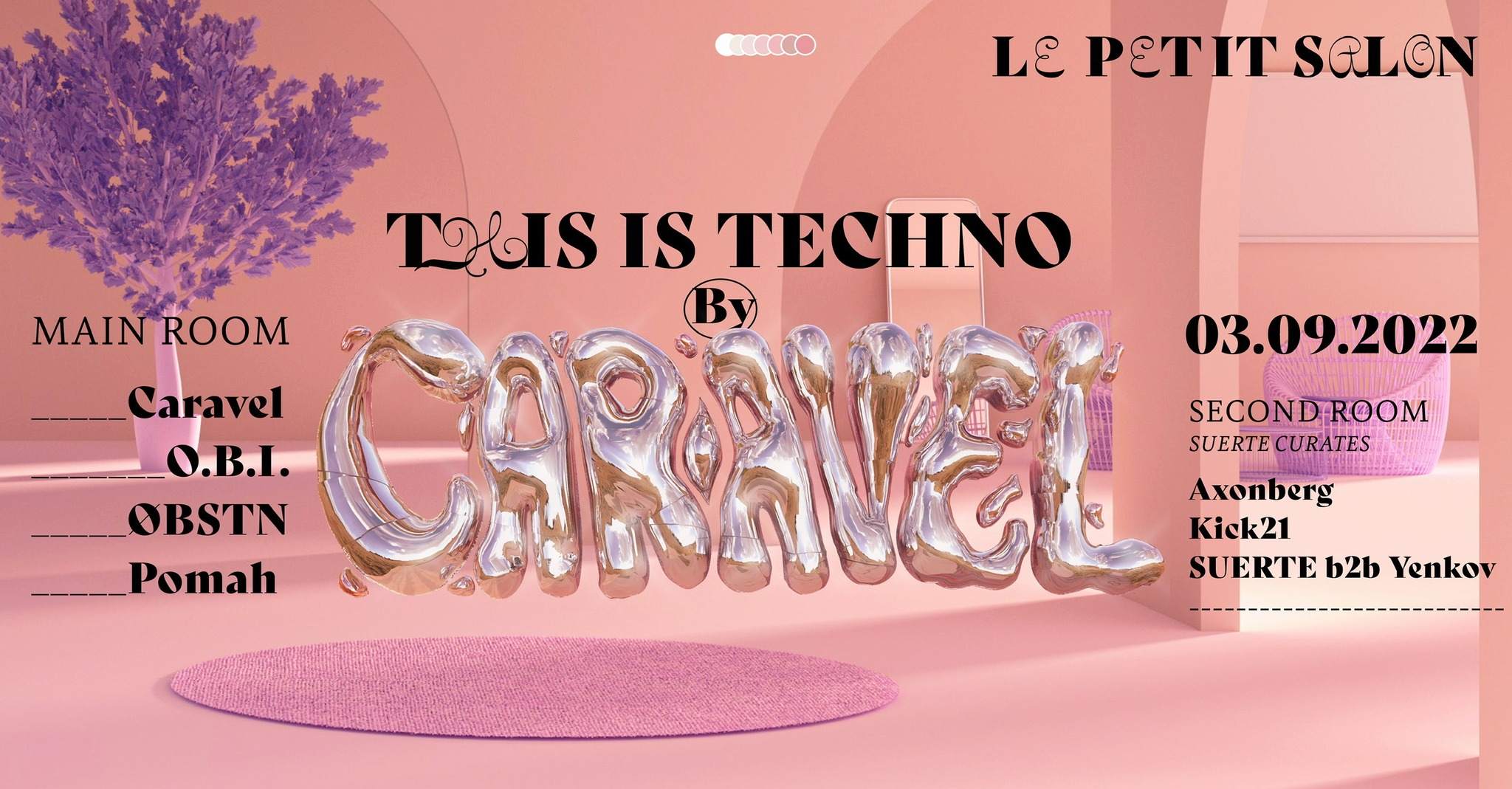 This Is Techno by CARAVEL - フライヤー表
