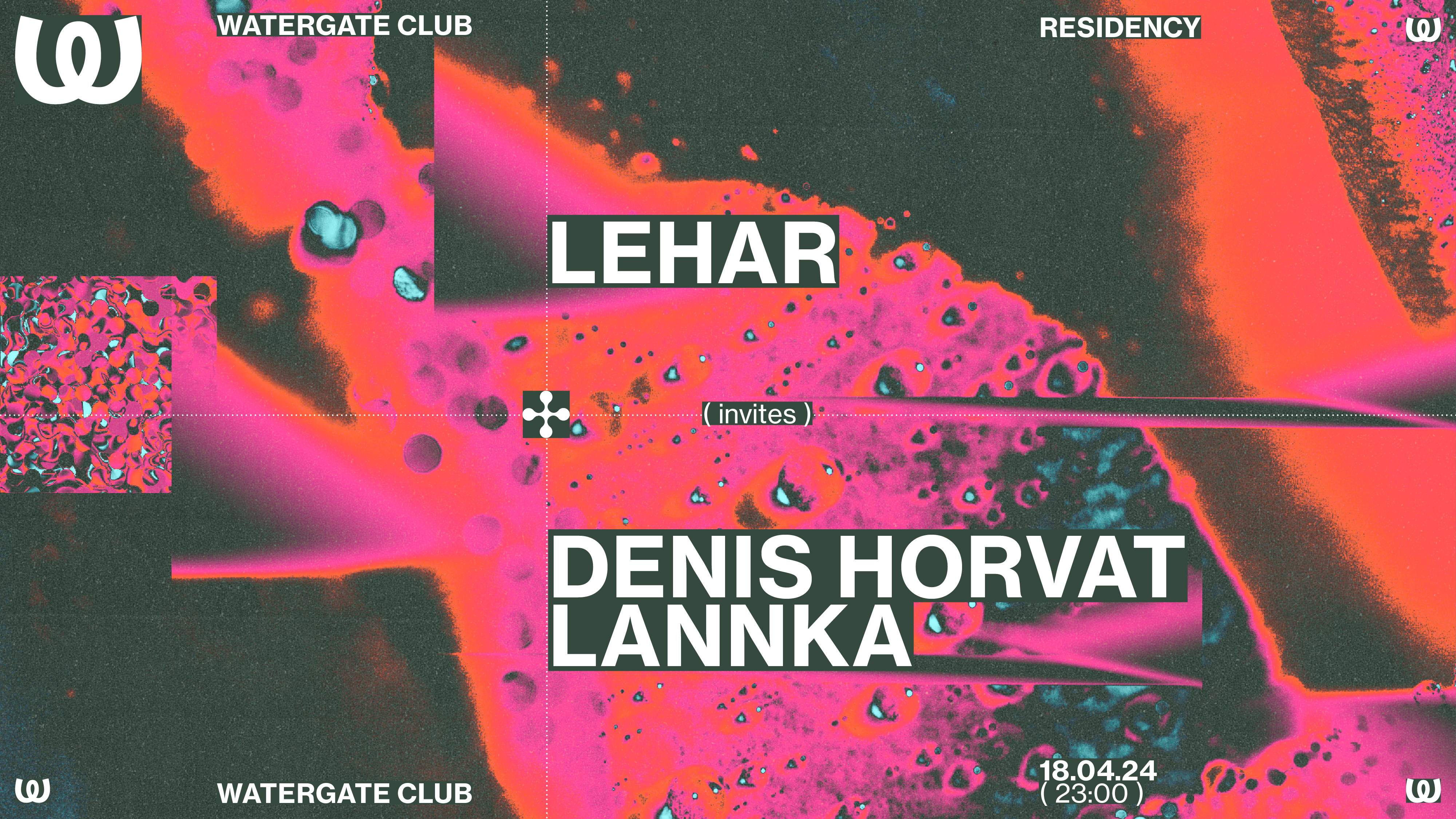 Lehar invites: Denis Horvat, Lannka - フライヤー表