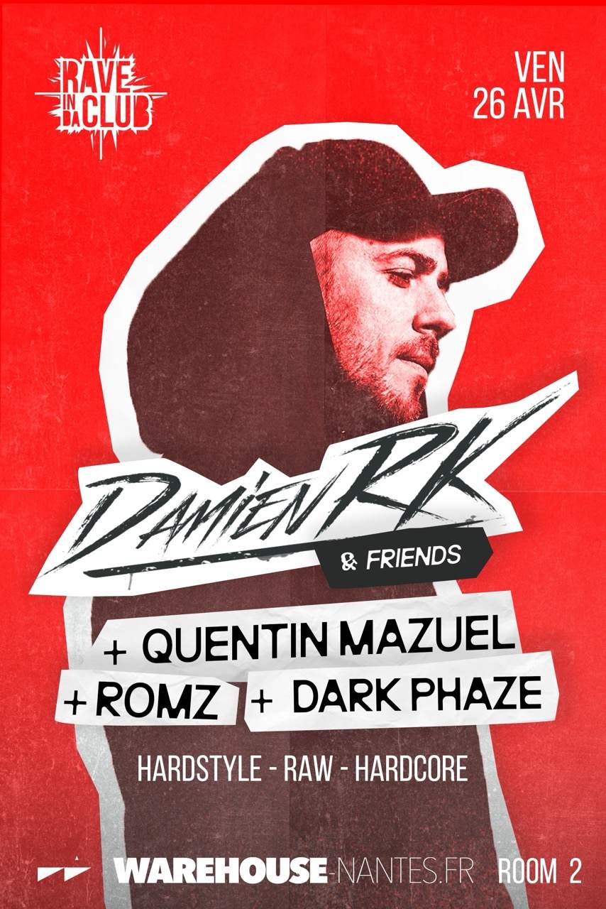 Rave In Da Club with Damien RK & Friends - Página frontal