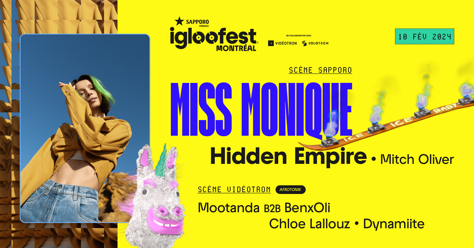 Igloofest MTL #12: Miss Monique, Hidden Empire / Afrotonik - Página frontal