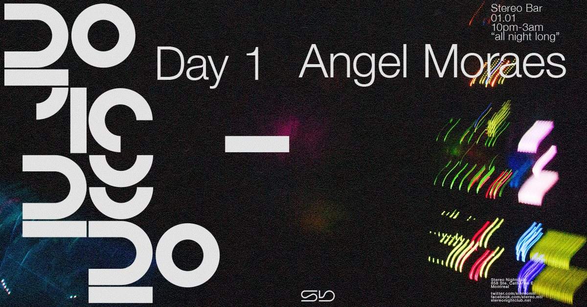 Day 1: Angel Moraes (All Night Long) - フライヤー表