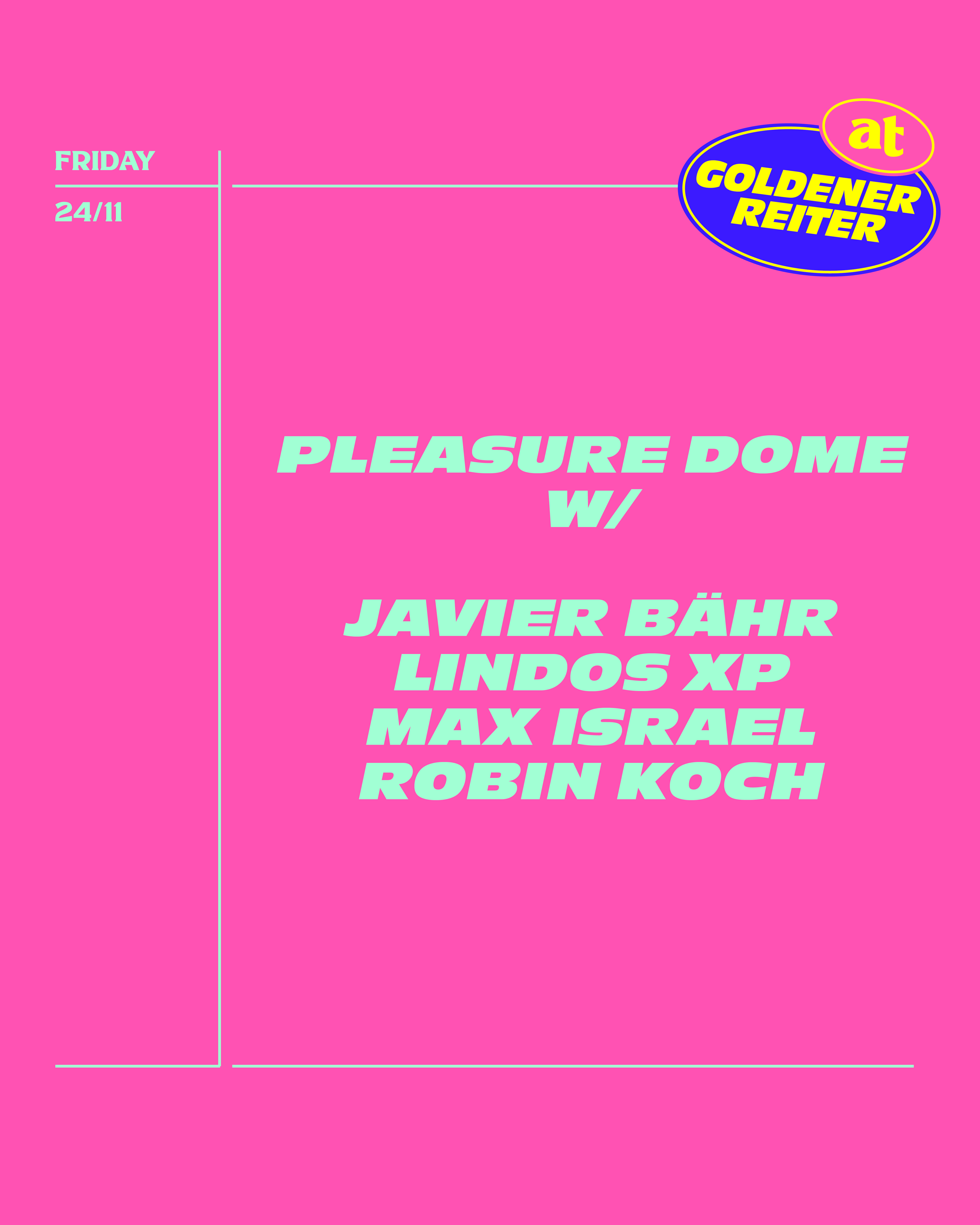 Pleasure Dome with Javier Bähr, Lindos Xp, Max Israel and Robin Koch - Página frontal