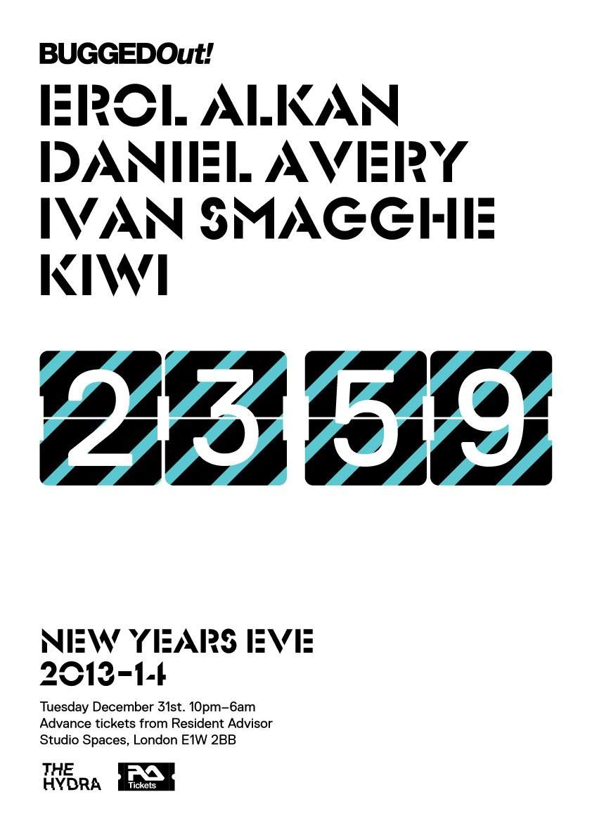 The Hydra: Bugged Out NYE with Erol Alkan, Daniel Avery, Ivan Smagghe, Kiwi - Página frontal