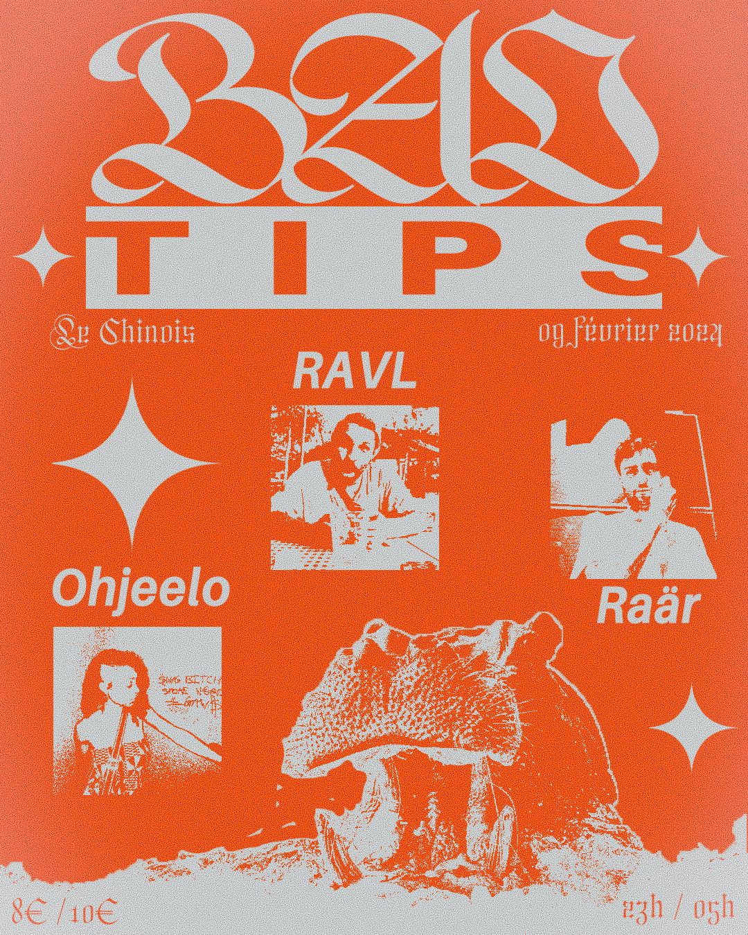 Bad Tips #04 ► Raär ¤ RAVL ¤ ohjeelo ¤ gboi - フライヤー裏