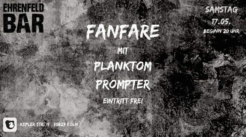 Fanfare with Planktom & Prompter - Página frontal