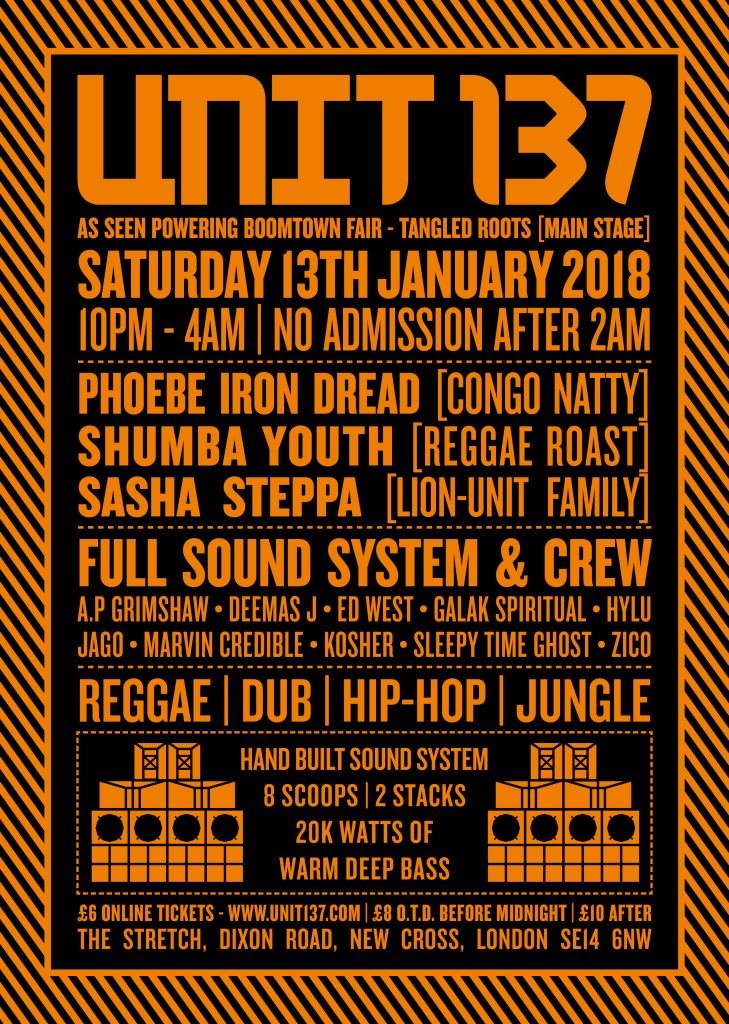 Unit 137 Sound System at The Stretch, London