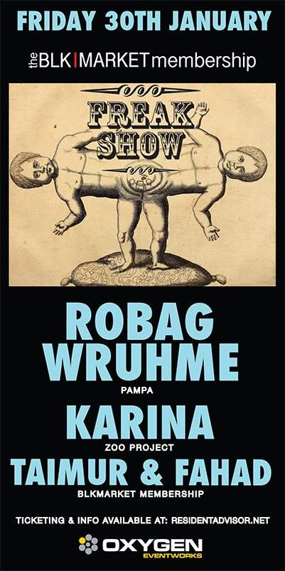 The Freak Show with Robag Wruhme - フライヤー表