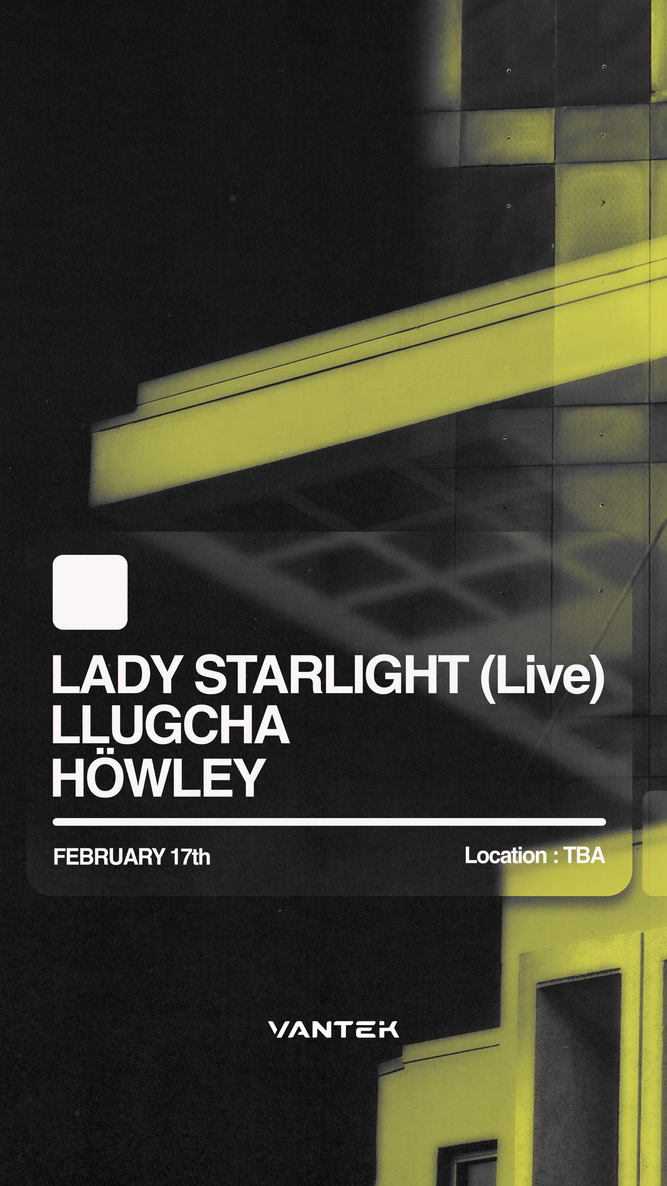 VANTEK PRESENTS: Lady Starlight (Live), Llugcha, Howley - Página frontal